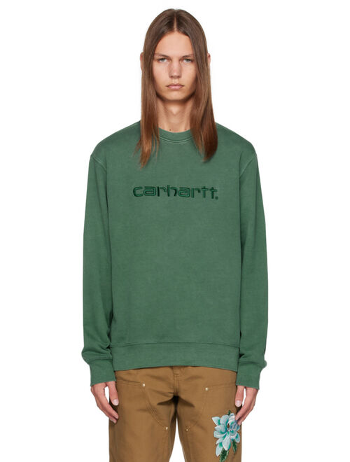 Carhartt Work In Progress Green Duster Sweatshirt
