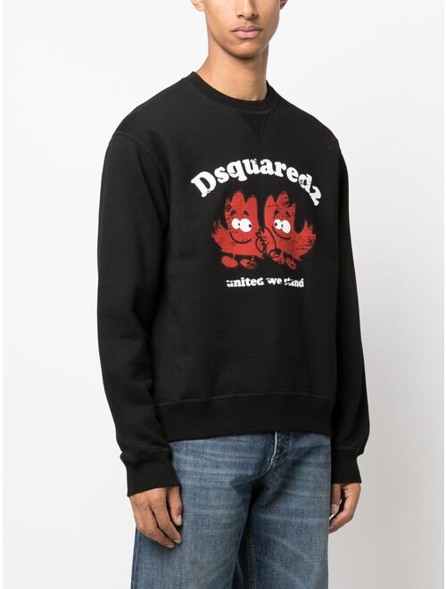 Dsquared2 logo-print cotton sweatshirt