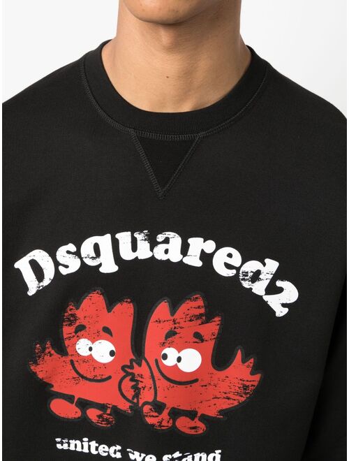 Dsquared2 logo-print cotton sweatshirt