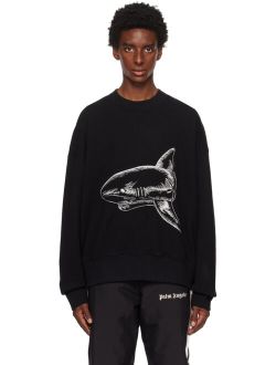 Black Split Shark Sweatshirt