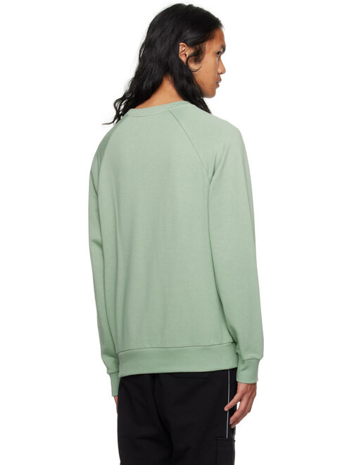 Balmain Green Printed Sweatshirt