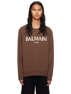 Brown Bonded Sweatshirt
