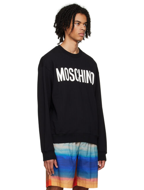 Moschino Black Printed Sweatshirt