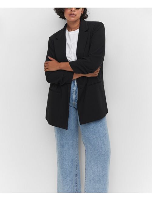 MANGO Women's Flowy Suit Blazer