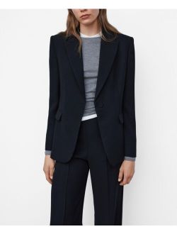 Women's Buttons Detail Suit Blazer