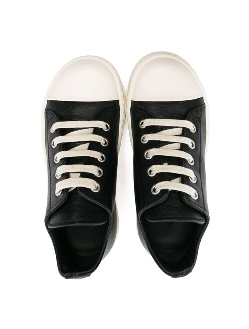 Rick Owens Kids lace-up leather sneakers