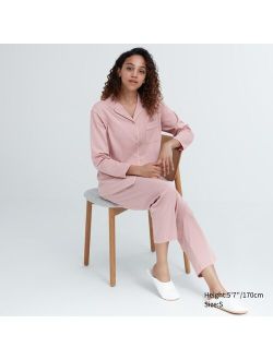 AIRism Cotton Long-Sleeve Pajamas