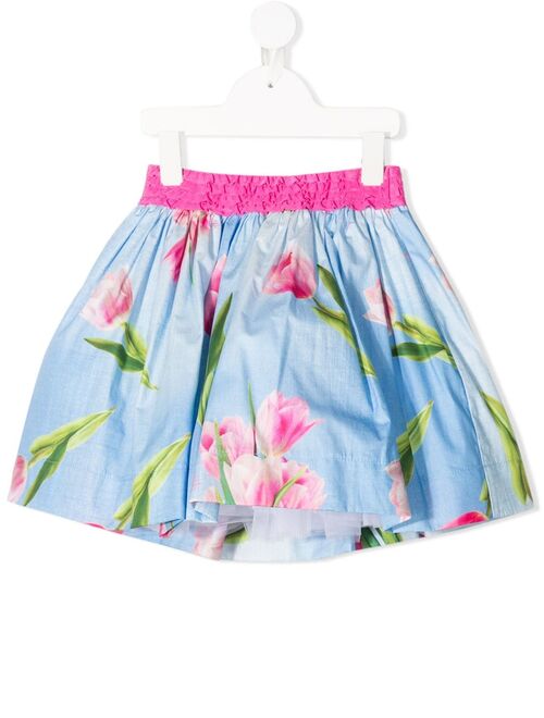 Monnalisa floral mini skirt