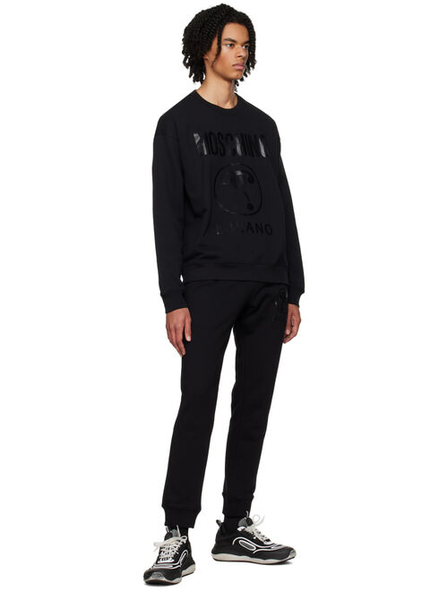Moschino Black Double Question Mark Sweatshirt