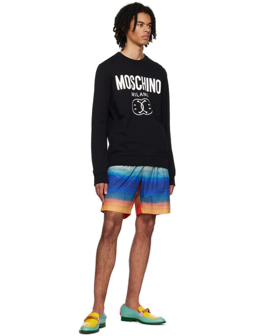 Moschino Black Double Smiley Sweatshirt