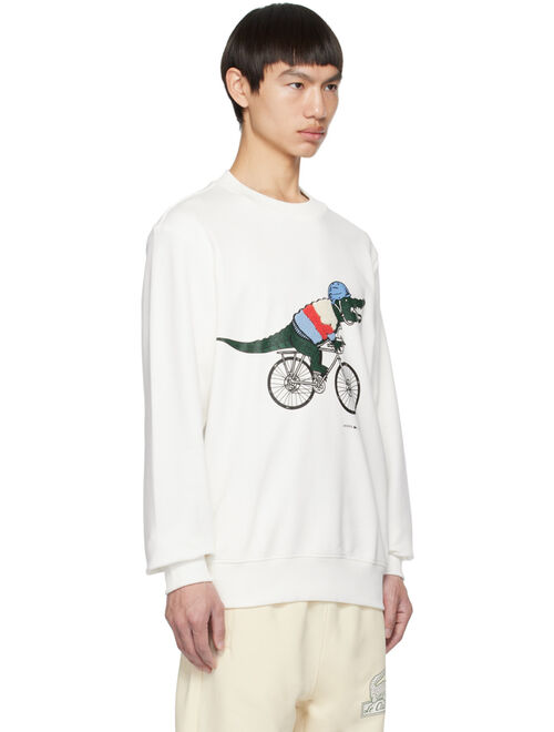 Lacoste White Netflix Edition Sweatshirt