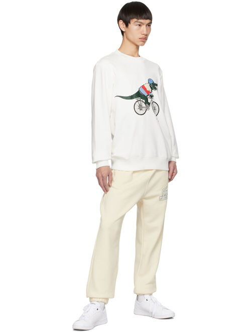 Lacoste White Netflix Edition Sweatshirt