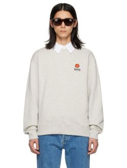 Gray Kenzo Paris Boke Flower Sweatshirt