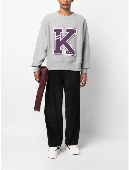 Kenzo logo-patch detail sweatshirt