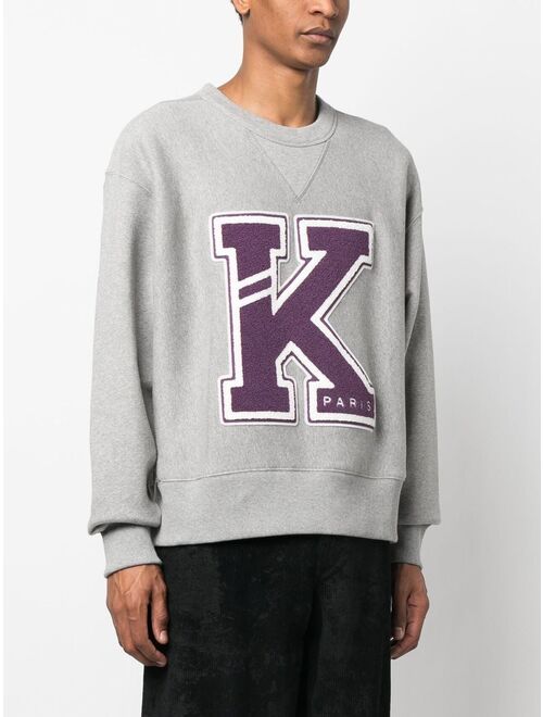 Kenzo logo-patch detail sweatshirt
