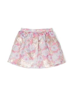 Hucklebones London floral-print pleated skirt