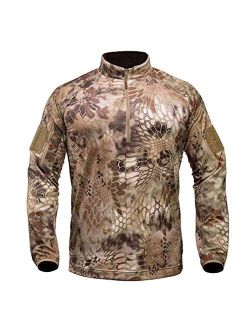 Men's Valhalla 2 Long Sleeve Half Zip, Lightweight Camo Hunting Shirt