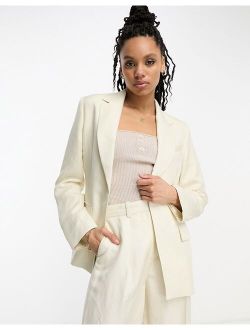 & Other Stories linen blend blazer in off white - part of a set