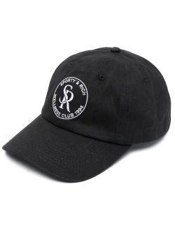 logo-embroidered cotton cap
