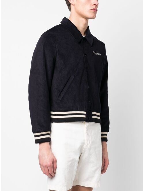 Sporty & Rich embroidered-logo bomber jacket