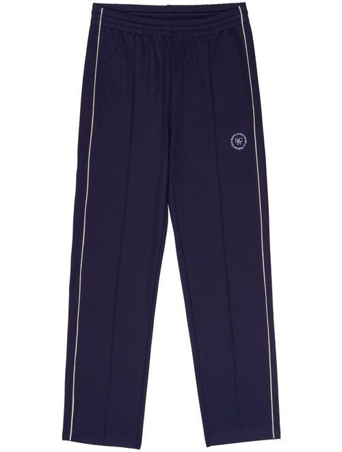 Sporty & Rich logo-embroidered track pants