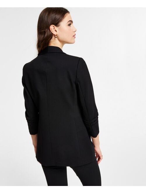 Bar III Women's Compression Shawl-Collar 3/4-Sleeve Blazer, Created for Macy's
