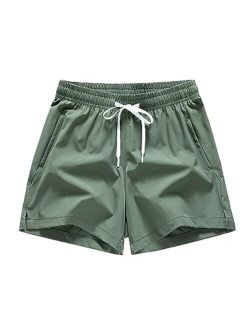 Men's Quick Dry Swim Trunks Board Shorts Bathing Suits Swimsuit Beach Shorts with Pockets