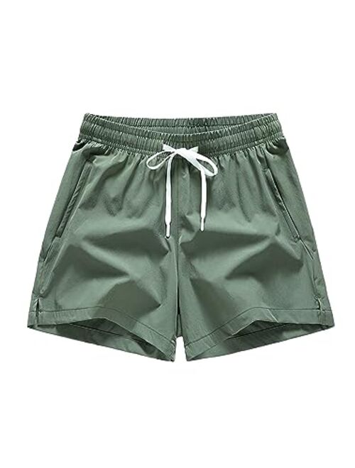 SOLY HUX Men's Quick Dry Swim Trunks Board Shorts Bathing Suits Swimsuit Beach Shorts with Pockets