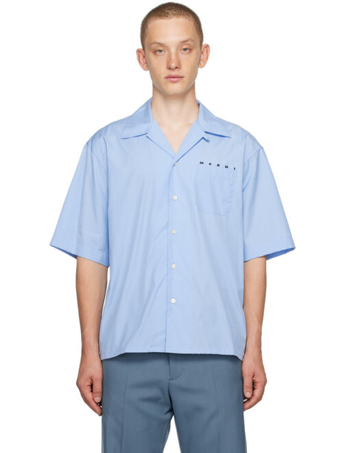 MARNI Blue Printed Shirt