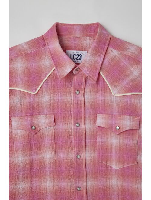 LC23 Check Pattern Western Shirt