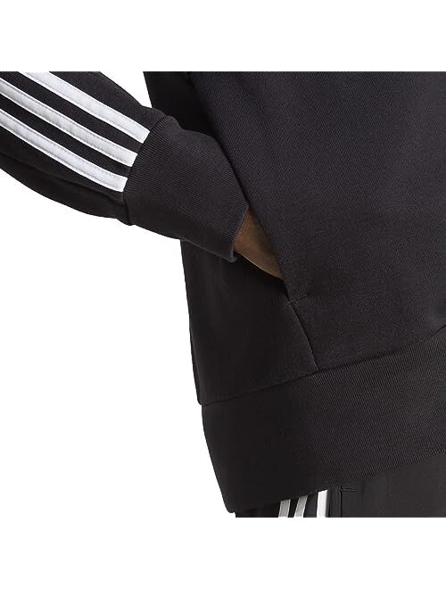 adidas Big & Tall Essentials French Terry 3-Stripes Full Zip Hoodie