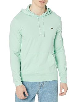 Long Sleeve Hoodie Jersey T-Shirt w/ Central Pocket