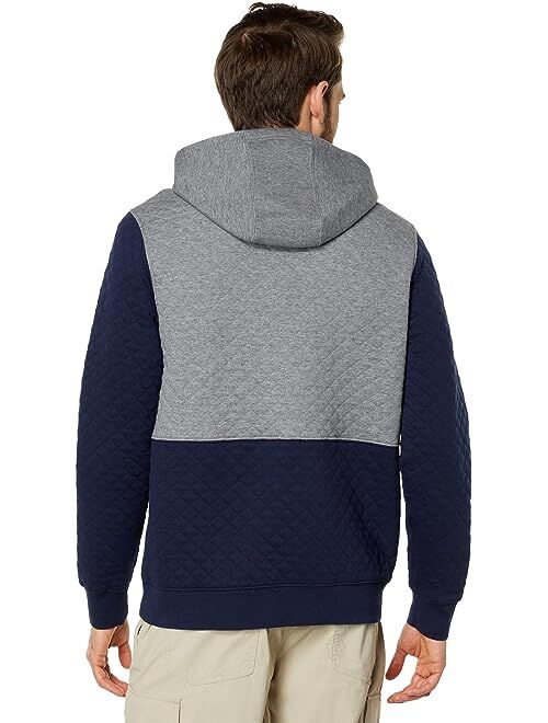 L.L.Bean Quilted Pullover Hoodie Color-Block