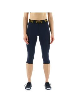 Women's Mid-Rise Cropped Athletic Performance Workout Leggings