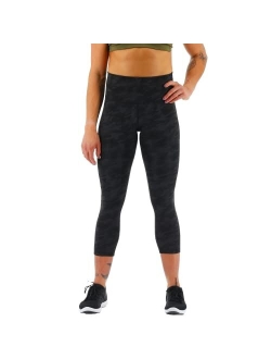 Women's High-Rise Cropped Athletic Performance Workout Leggings