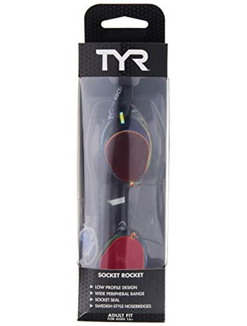 TYR Socket Rockets 2.0 Racing Metallized Goggle (Metallic Fire)
