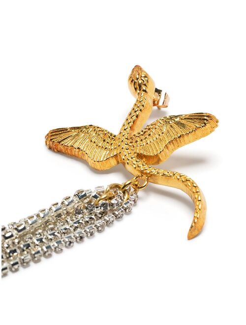Natia X Lako Snake crystal-embellished earrings