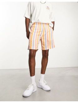 Nicce summer series shorts in multicolored logo stripes - part of a set