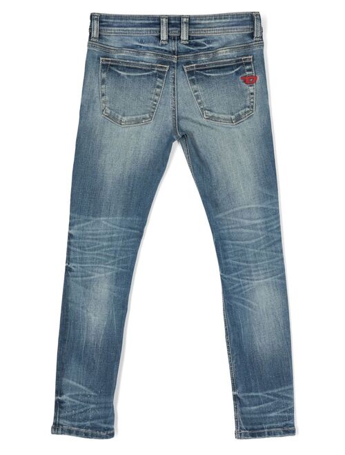 Diesel Kids 1979 Sleenker slim distressed jeans