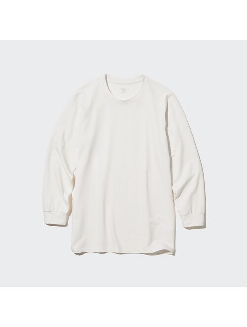 UNIQLO HEATTECH Cotton Crew Neck Long-Sleeve T-Shirt (Extra Warm)