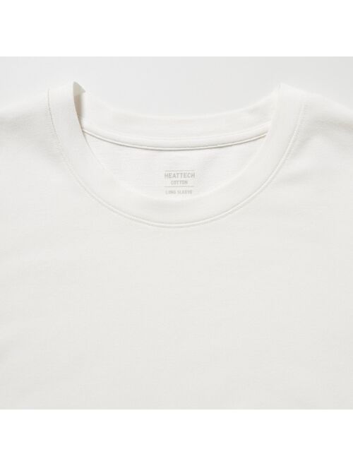 UNIQLO HEATTECH Cotton Crew Neck Long-Sleeve T-Shirt (Extra Warm)