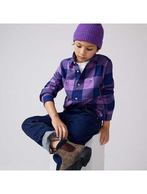 J.Crew Kids' relaxed-fit shirt in lightweight flannel