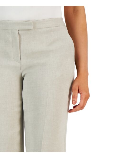 Kasper Tab-Waist, Straight-Fit Modern Dress Pants, Regular & Petite Sizes