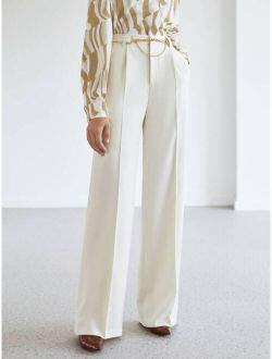 Premium Chain Belted Dress Pants
