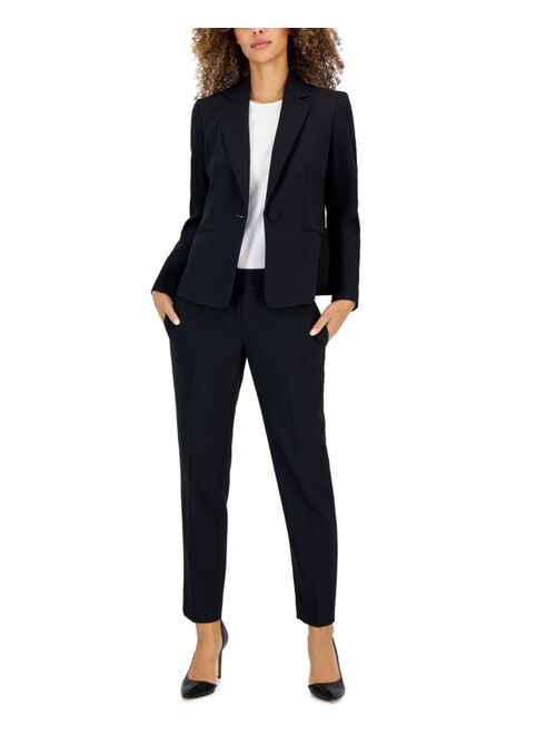 Le Suit Women's Crepe One-Button Pantsuit, Regular & Petite Sizes