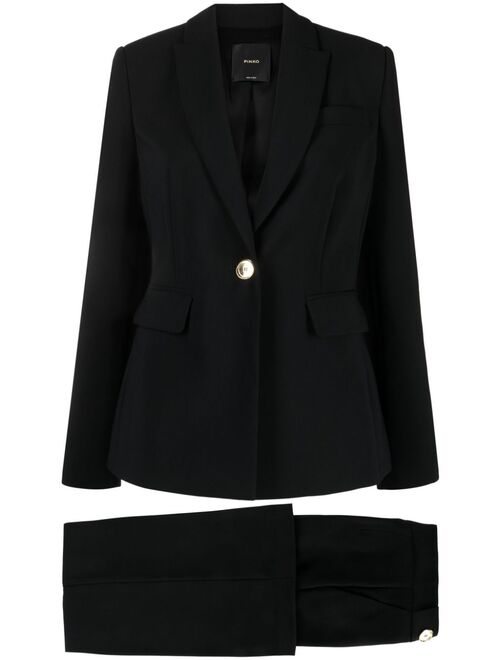 PINKO single-breasted crepe suit