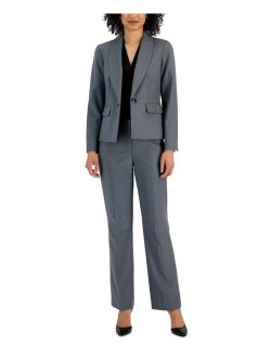 Women's Shawl-Collar One-Button Mid-Rise Pantsuit