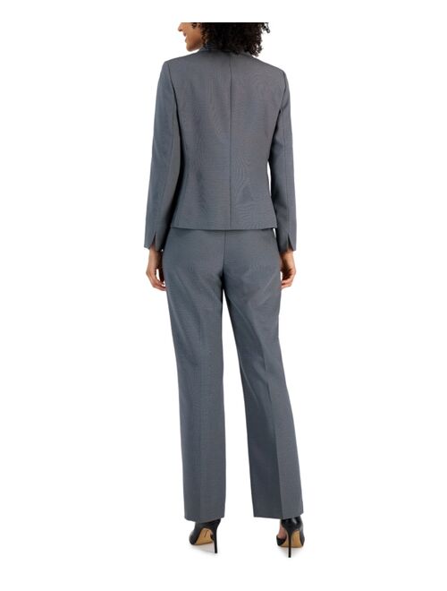 Le Suit Women's Shawl-Collar One-Button Mid-Rise Pantsuit