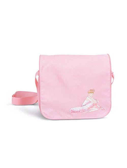 Bloch Dance Girl's Adjustable Strap Ballerina Shoulder Bag, Light Pink