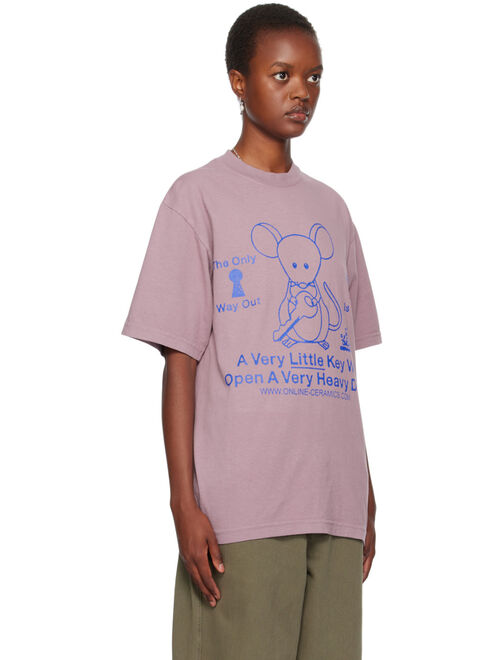 ONLINE CERAMICS Purple 'The Only Way Out Is In' T-Shirt